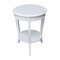 International Concepts Round Cambria  End Table, 18 W, 18 L, 24 in H, Wood, White OT08-18R-18 - alternate 3